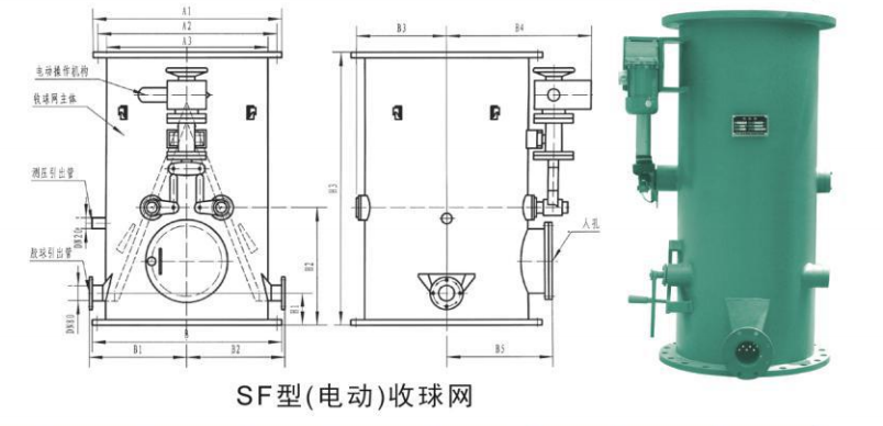 SF型收球网介绍及结构示意图操作说明